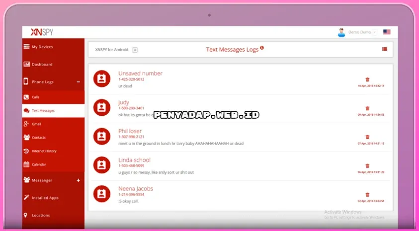 Aplikasi sadap hp iphone dengan XNSPY
