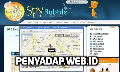 Lacak lokasi GPS SpyBubble