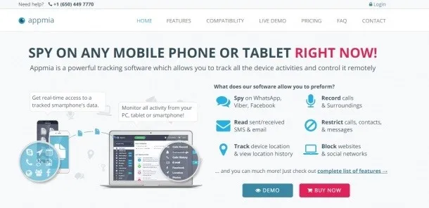 Aplikasi Sadap HP Appmia