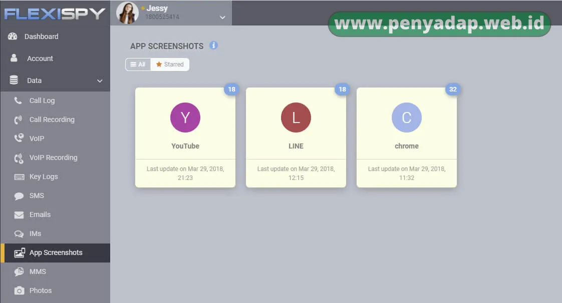 Aplikasi keylogger dengan FlexiSpy