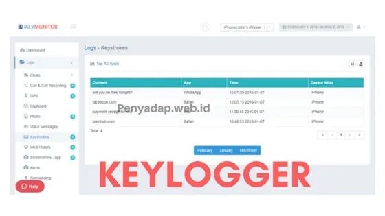 Aplikasi Keylogger